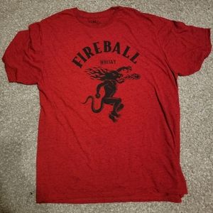 Fireball whisky T-shirt Size XL